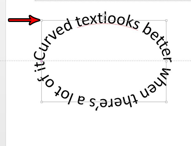 How To Curve Text Box In Powerpoint